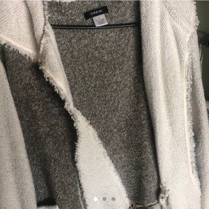 Green and white cardigan hoodie